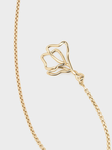 Fernley Flower Layered Necklace, Gold, hi-res