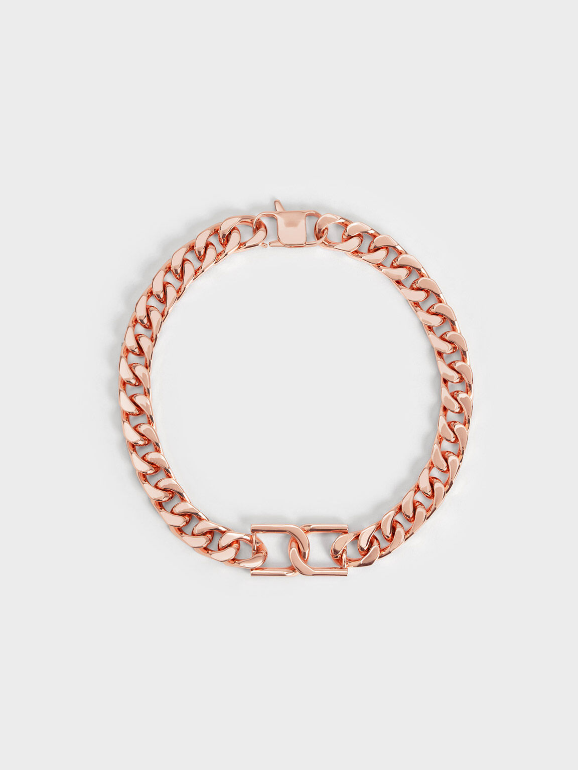 Gabine Chain-Link Choker Necklace, Rose Gold, hi-res