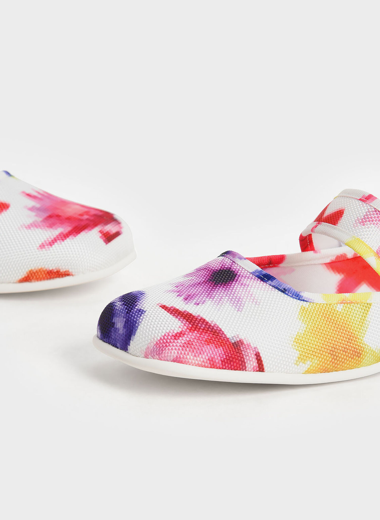 Nori Recycled Polyester Printed Mary Jane Flats, Multi, hi-res