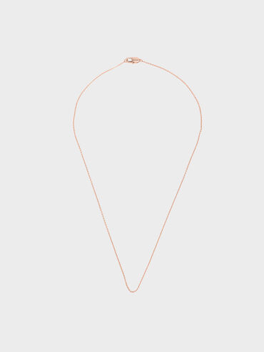 Princess Chain Necklace, Rose Gold, hi-res