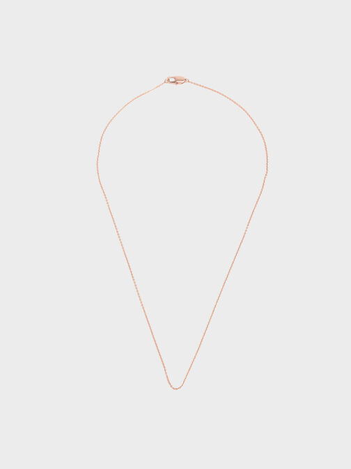 Princess Chain Necklace, Rose Gold, hi-res