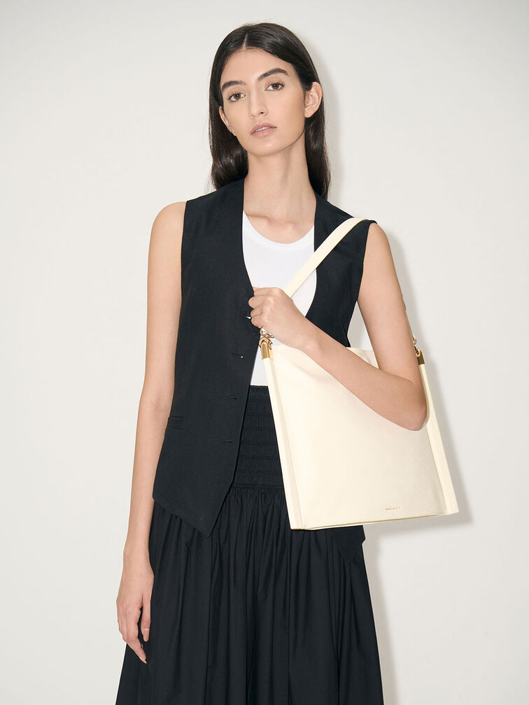 Ridley Slouchy Tote Bag, Cream, hi-res