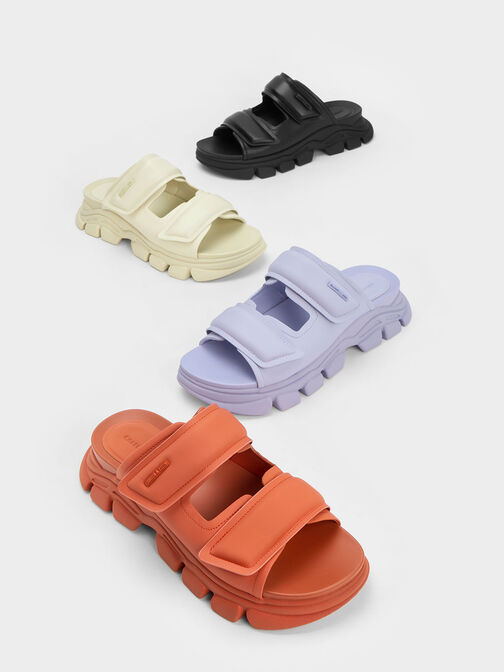 Dash Double Strap Slides, Lilac, hi-res