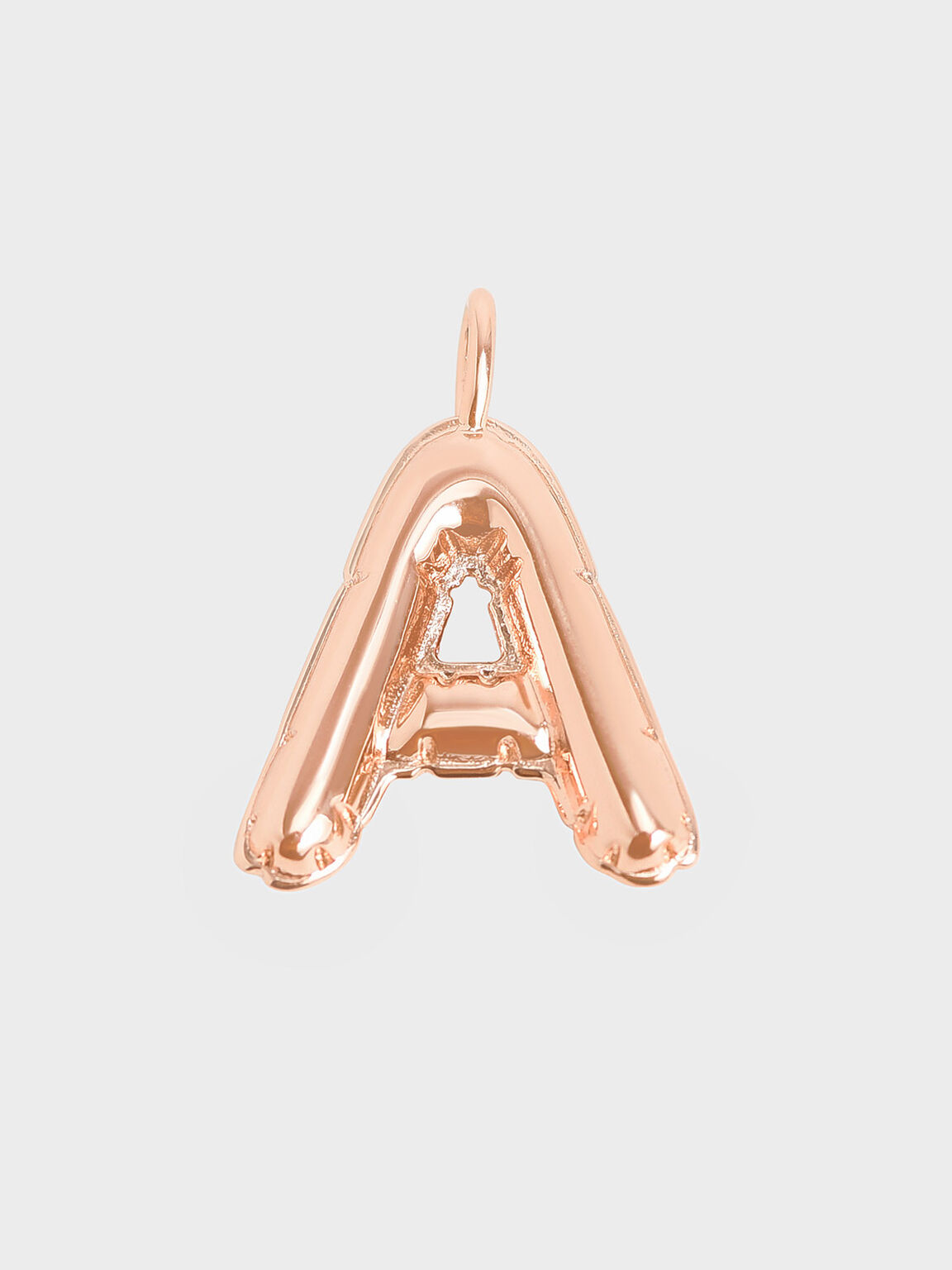 Alphabet 'A' Charm, Rose Gold, hi-res