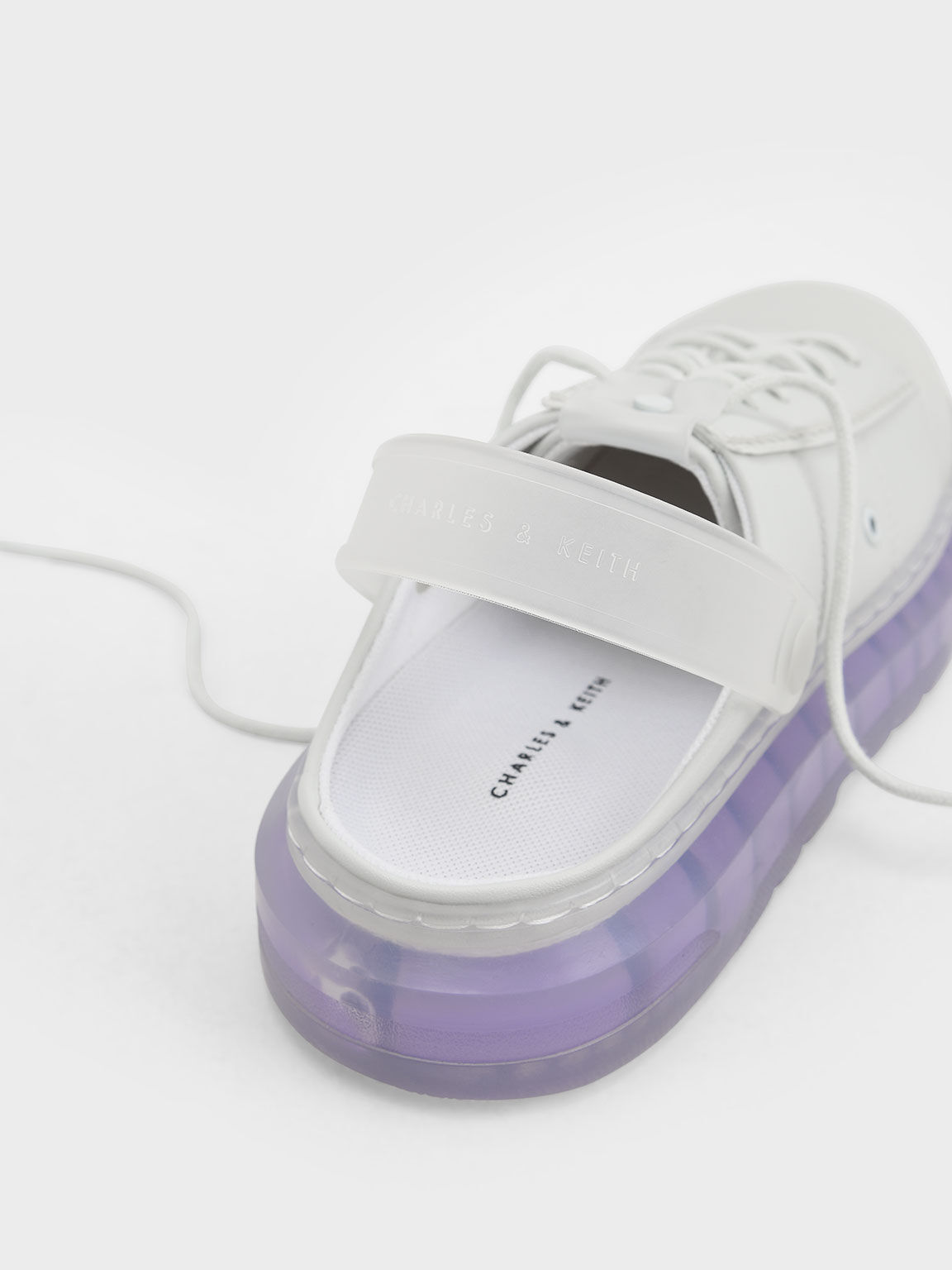 Hart Coloured Translucent Sole Sneaker Mules, Purple, hi-res
