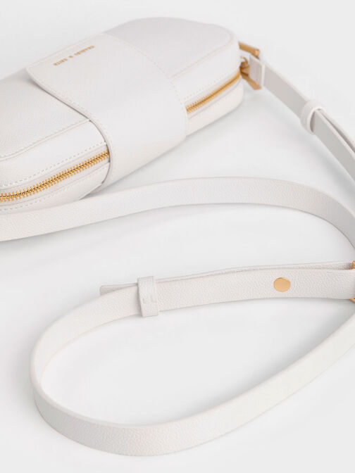 Selby Shoulder Bag, White, hi-res