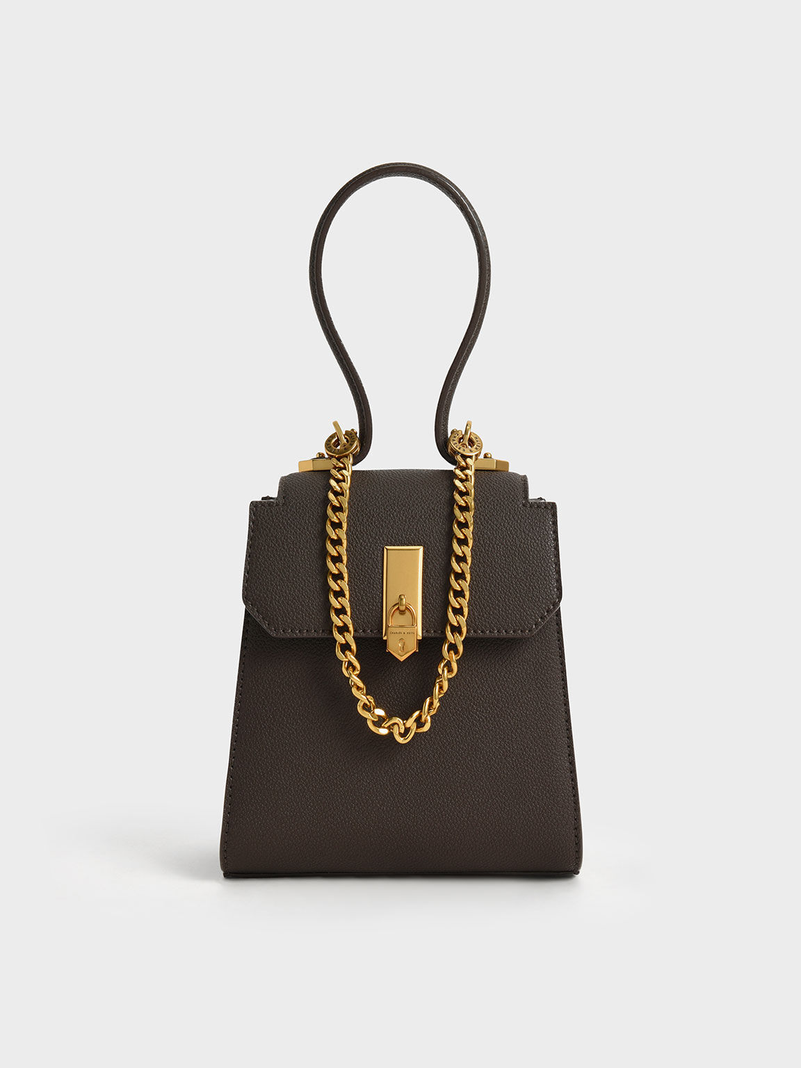 Charles & keith chunky chain link discount small shoulder bag