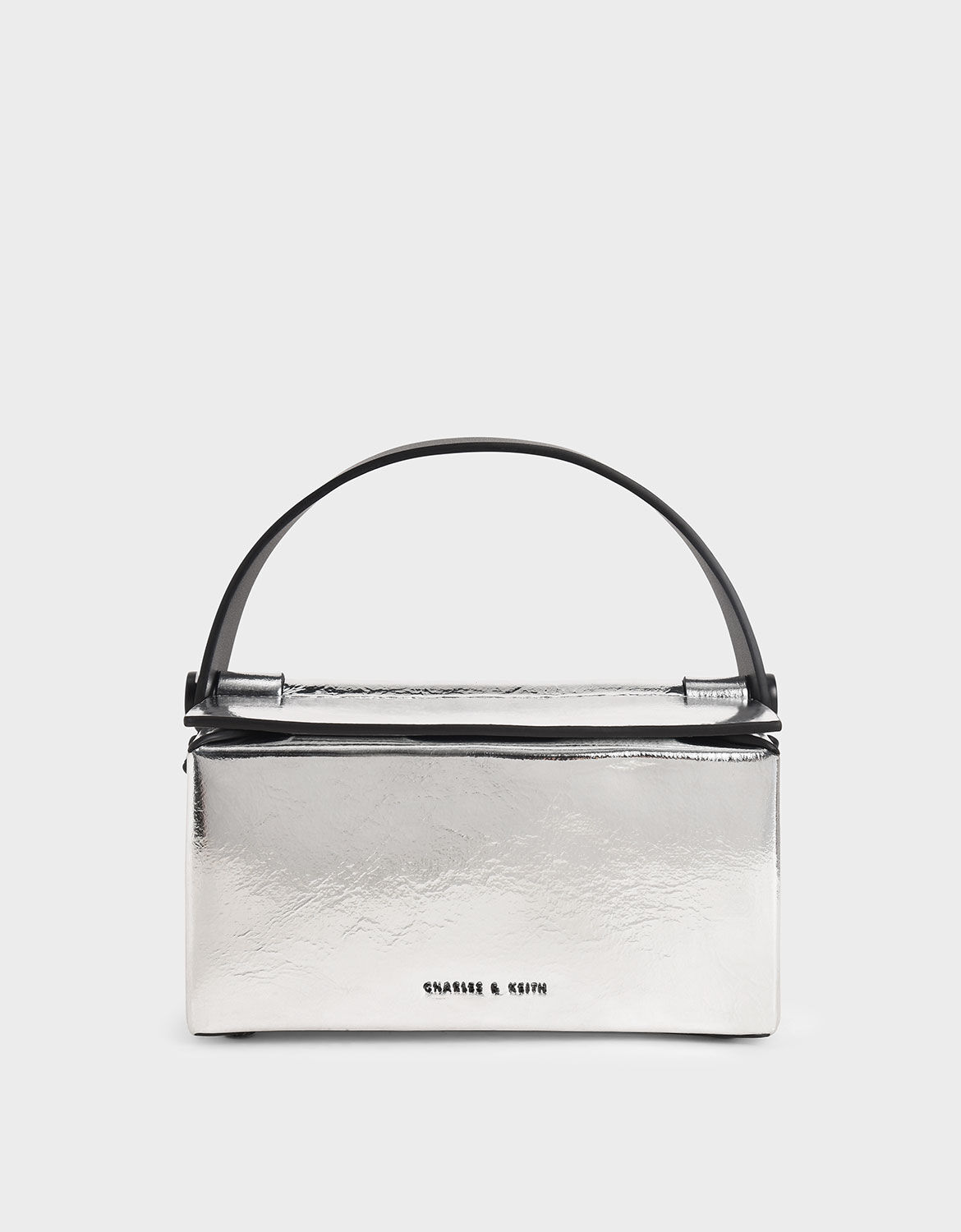 Charles and keith silver bag clearance