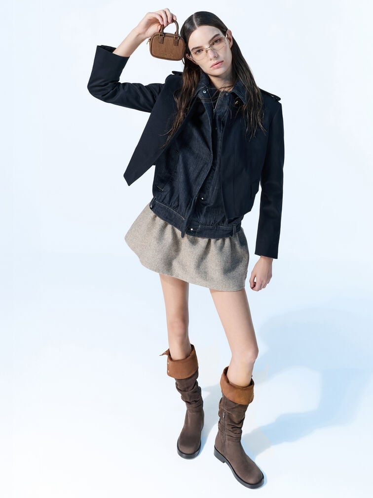 Charm para bolso de bolos de pana de Sianna, Mocha Brown, hi-res