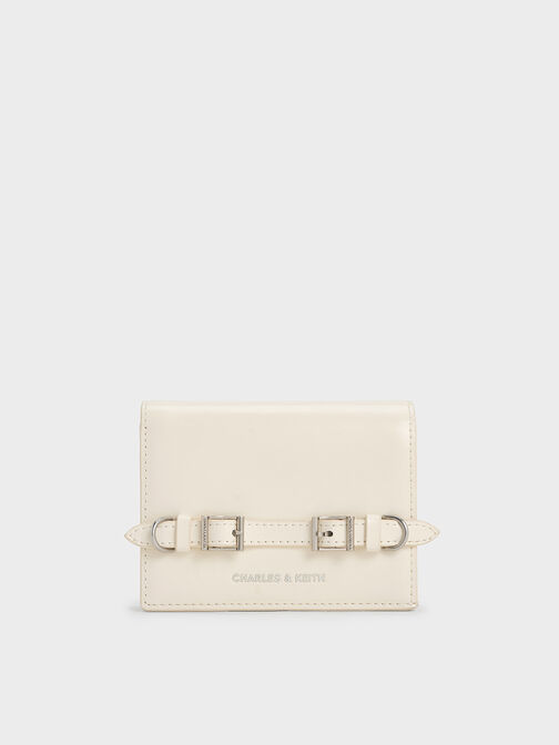 Sloane Chain-Handle Wallet, Cream, hi-res