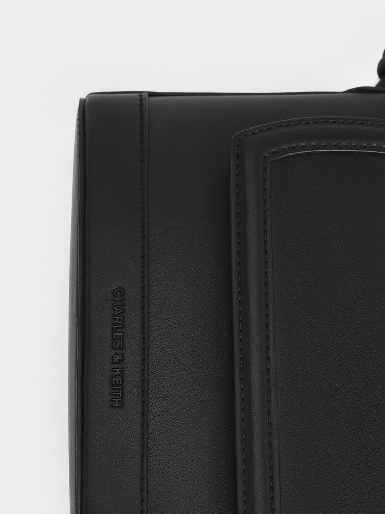 Sabine Knotted-Strap Bag, Jet Black, hi-res
