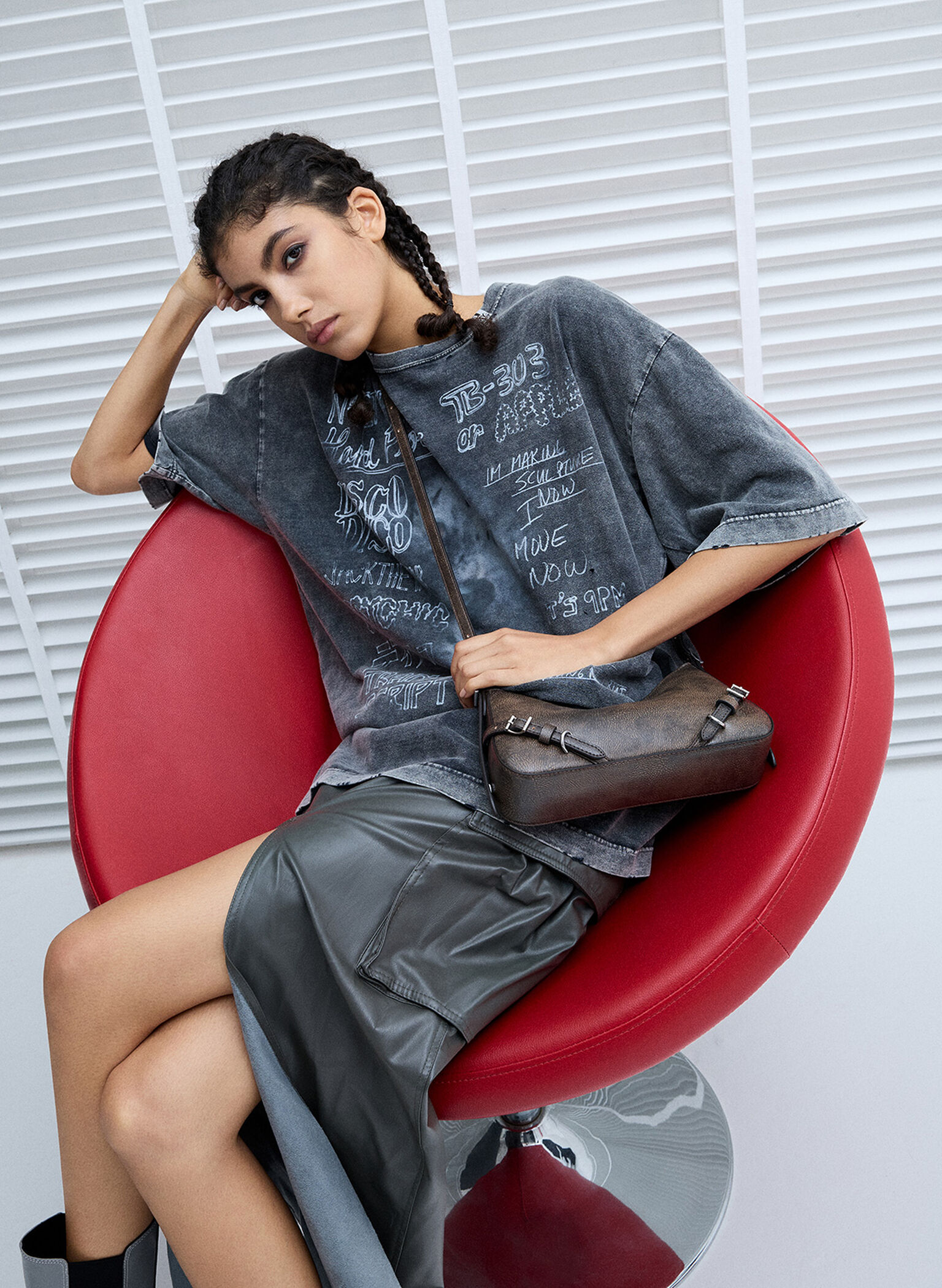 Sloane Shoulder Bag, Dark Brown, hi-res