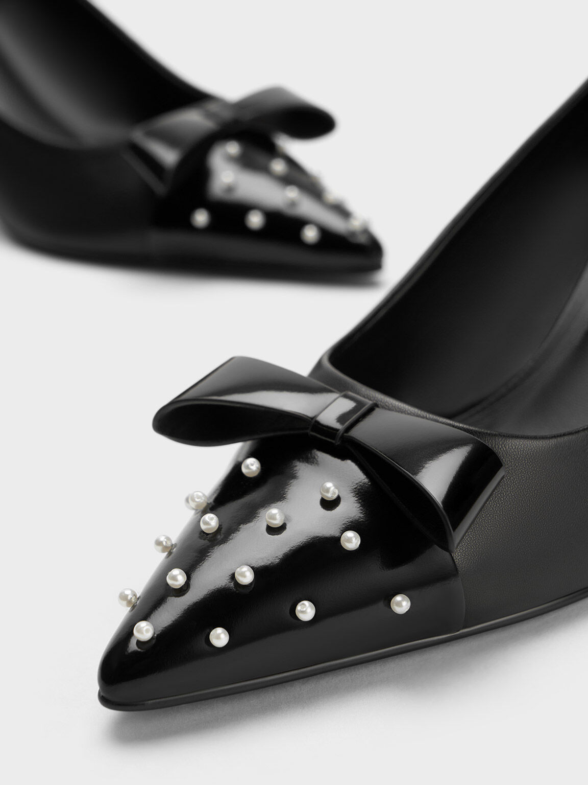 Pointed Toe Studded Black High Heel Fashion Shoes on Luulla