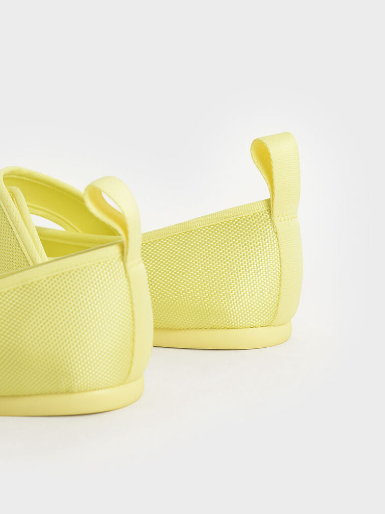 環保材質：Nori 瑪莉珍鞋, 黃色, hi-res