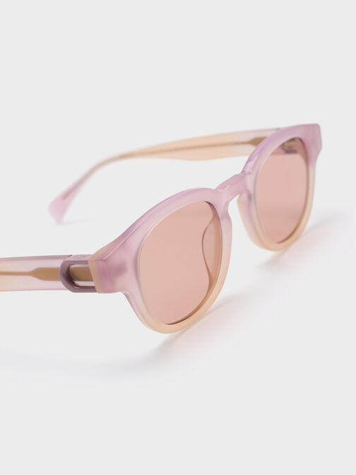 Girls' Gabine Sunglasses, Jelly Pink, hi-res