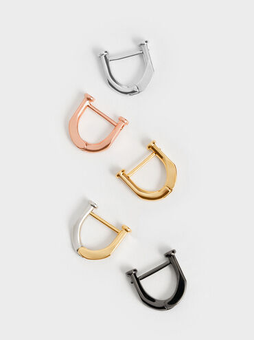 Gabine Huggie Earrings, Rose Gold, hi-res