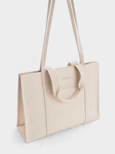 Shalia Tote Bag, Beige, hi-res