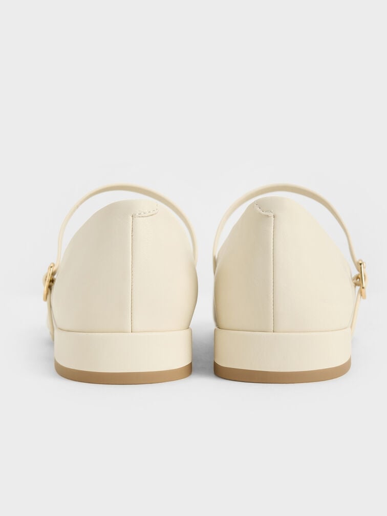 Gertrude Round-Toe Mary Janes, Chalk, hi-res