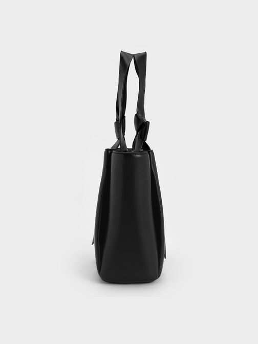 Toni Knotted Tote Bag, Noir, hi-res