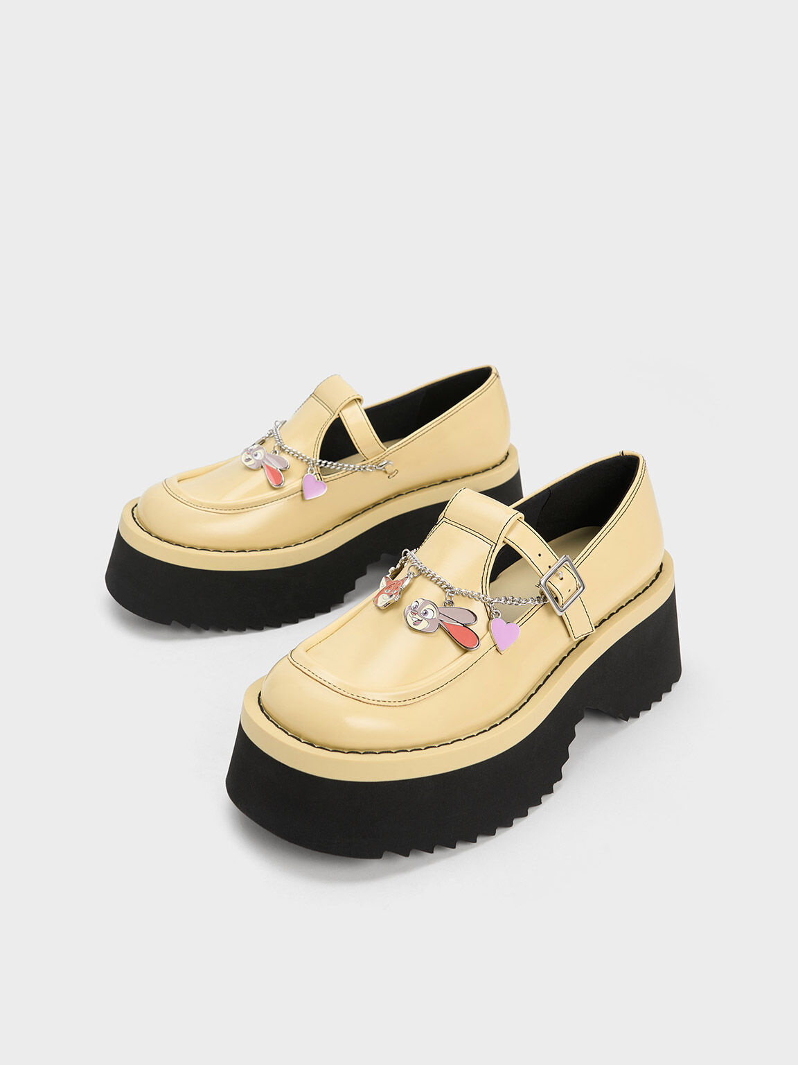 Judy Hopps Chain-Strap Mary Janes, Yellow, hi-res