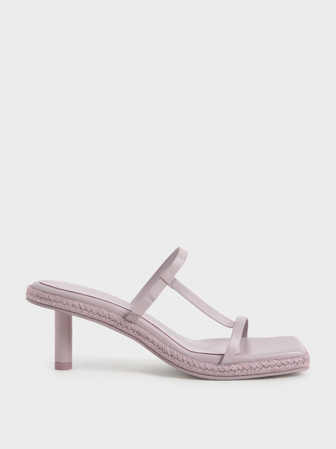 Mules Yute con Tacón y Ribete, Lilac, hi-res