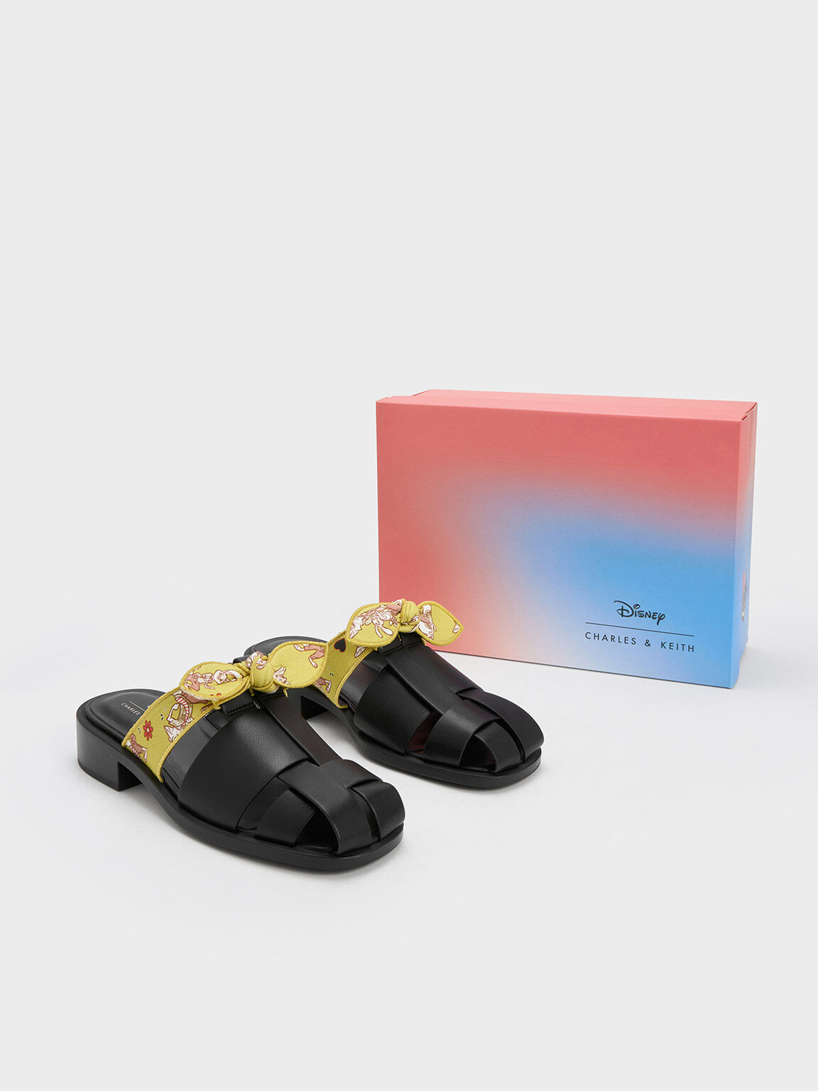 Judy Hopps Interwoven Knotted Mules, Black, hi-res