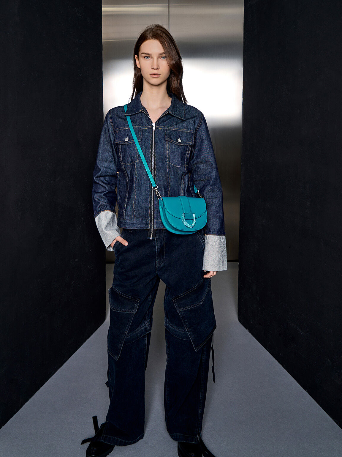 Turquoise mini online bag