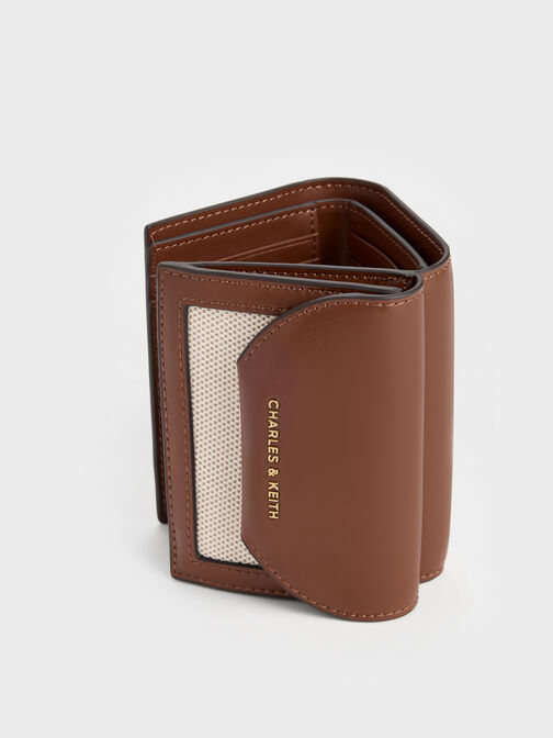 Enola Canvas Small Wallet, Chocolate, hi-res