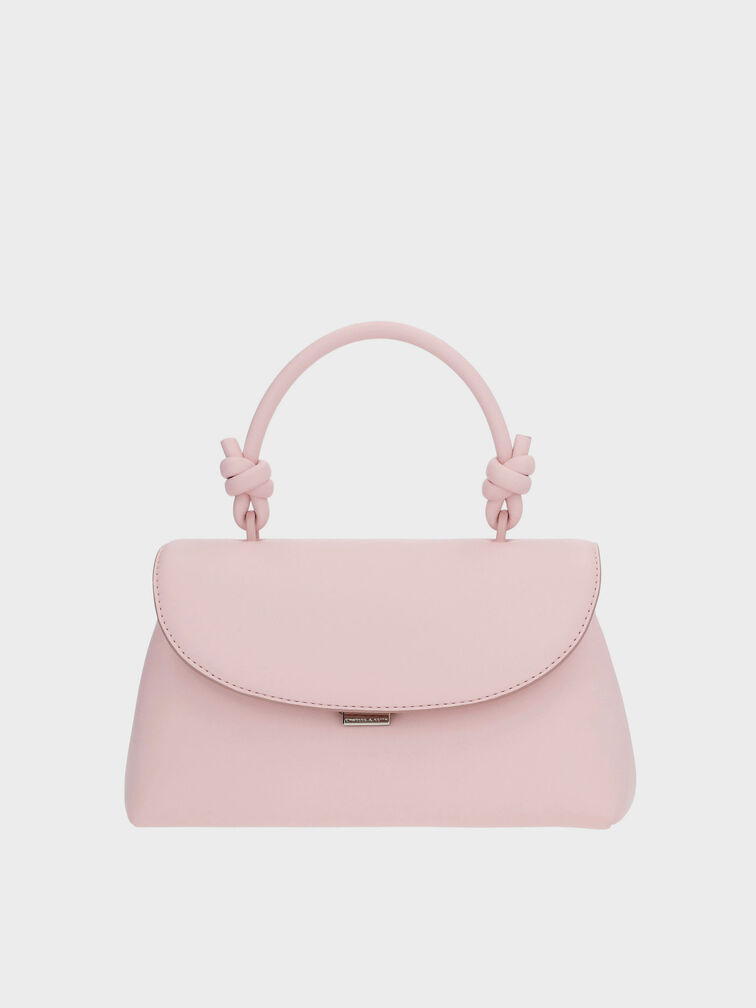 Sammie Knotted-Handle Two-Way Backpack, Cotton Candy Pink, hi-res