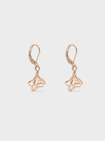 Fernley Flower Drop Earrings, Rose Gold, hi-res