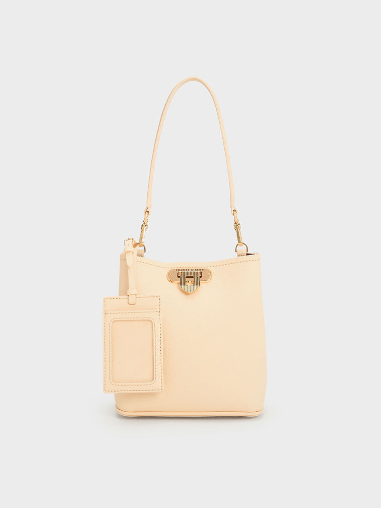 Alcott Bucket Bag, Beige, hi-res