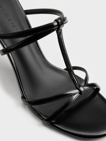 Crossover T-Bar Strappy Mules, Black Box, hi-res