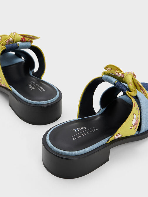 Judy Hopps Interwoven Knotted Denim Mules, Blue, hi-res