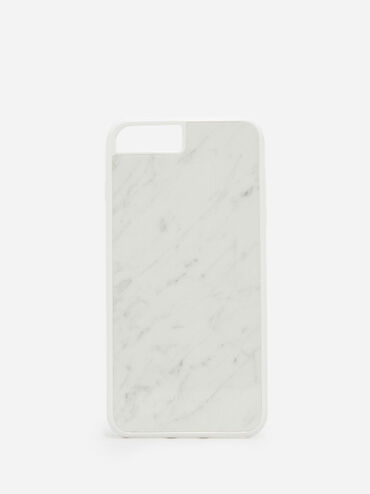 iPhone 7 Plus/8 Plus Marble Case, White, hi-res