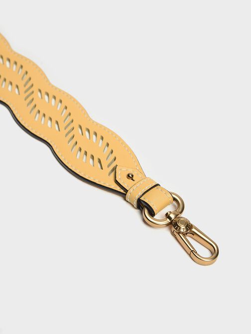 Laser Cut Bag Strap, Yellow, hi-res