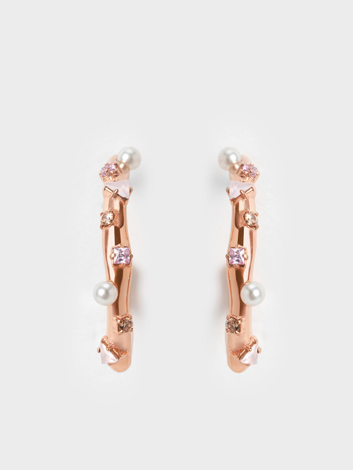 Rose gold earrings clearance studs