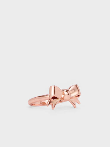 Paige Ribbon Ring, Rose Gold, hi-res