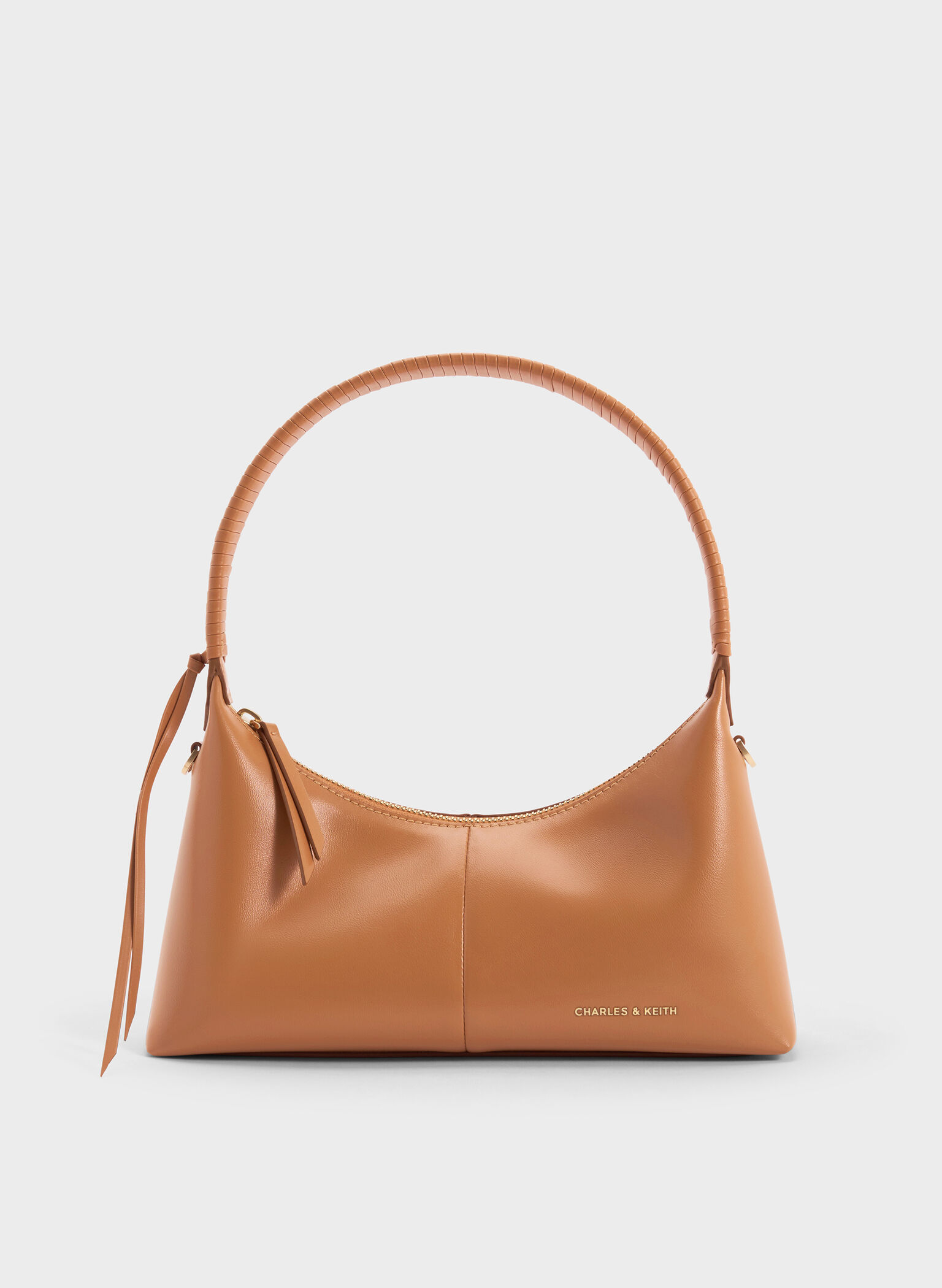 Bolso de hombro Simone, Marrón rojizo, hi-res
