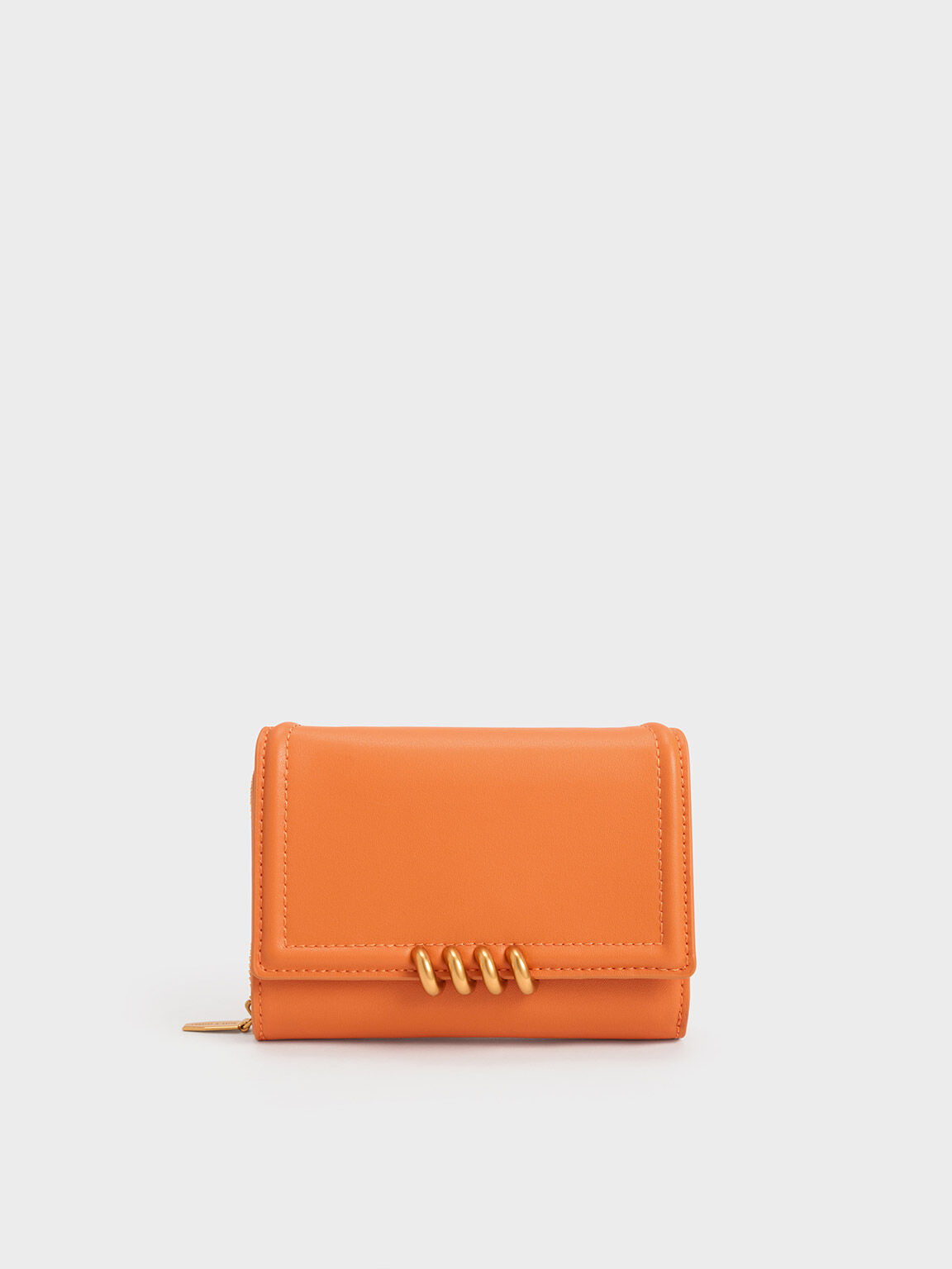 Osiris Metallic Accent Wallet, Orange, hi-res