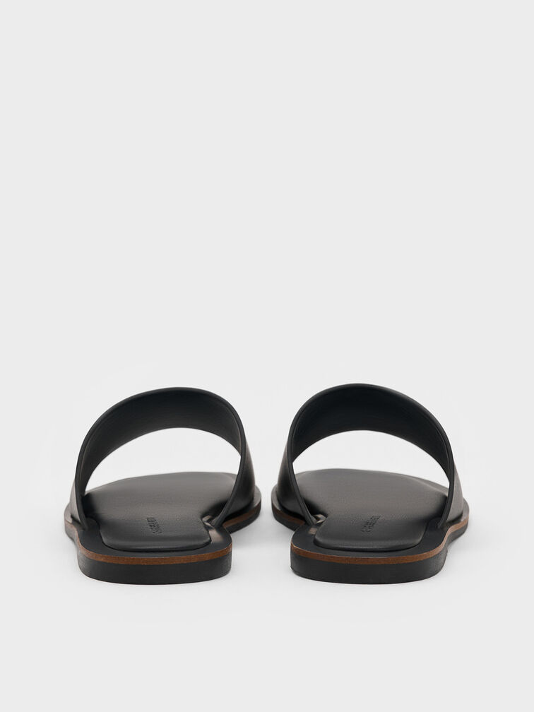 Sandalias de tiras anchas, Negro, hi-res