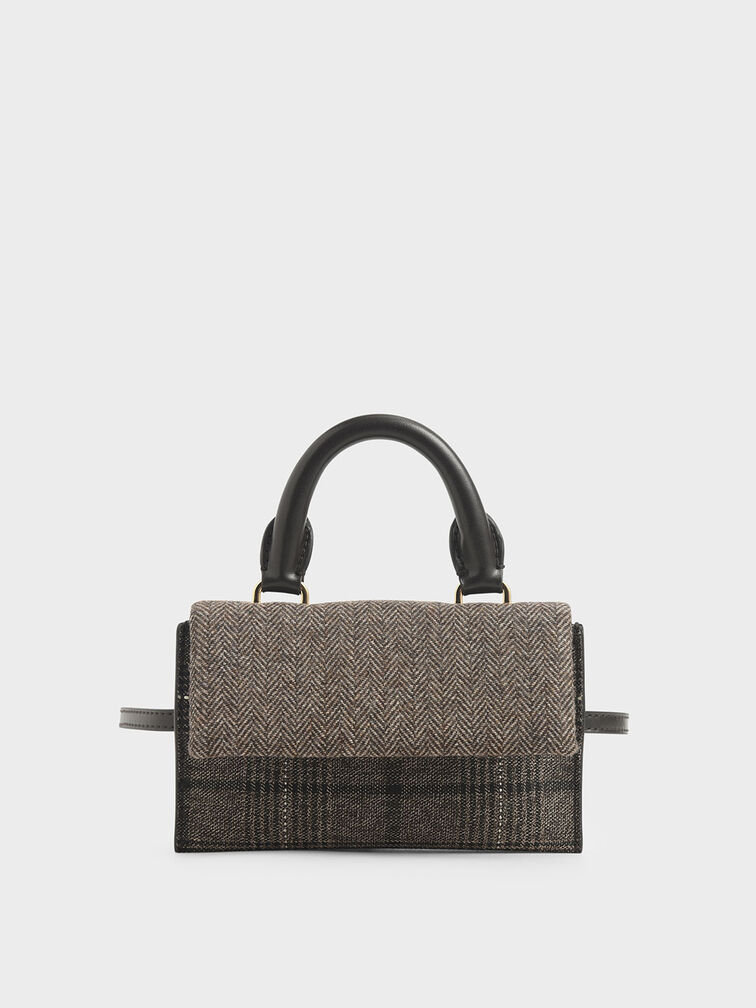 Tweed Rectangular Belt Bag, Multi, hi-res