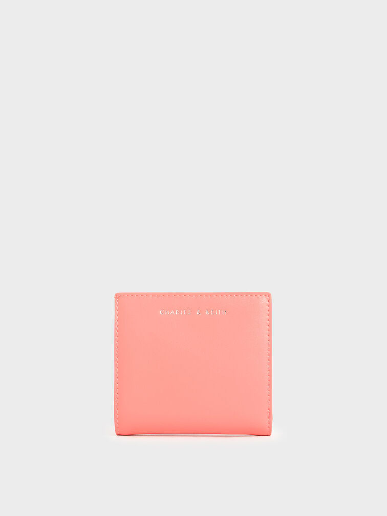 Square Small Wallet, Pink, hi-res