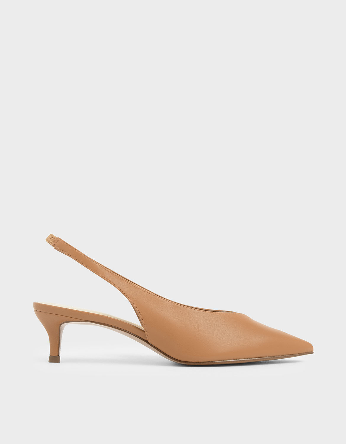 Orange Slingback Kitten Heels | CHARLES 