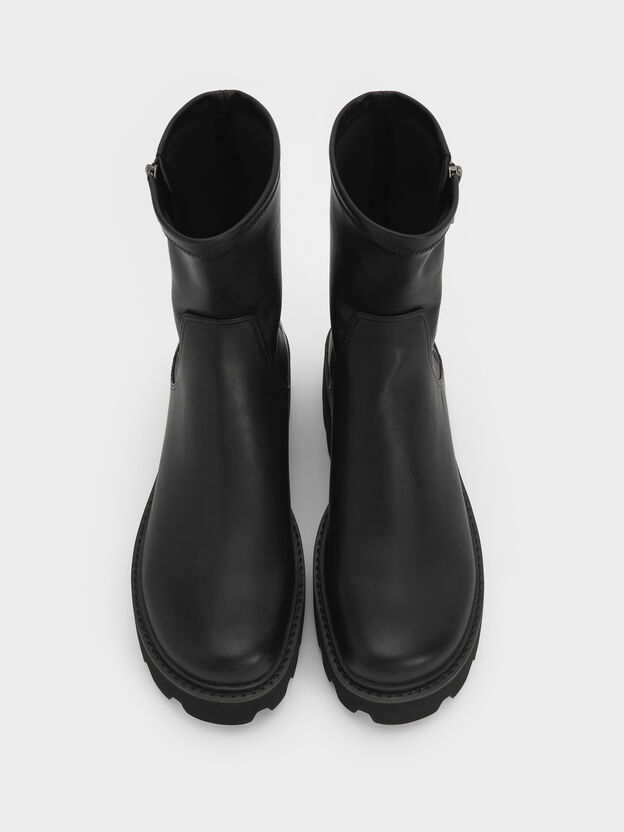 Imogen Chunky Ankle Boots, Black, hi-res