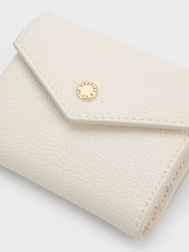 Cartera Marlowe tipo sobre corto, Crema, hi-res