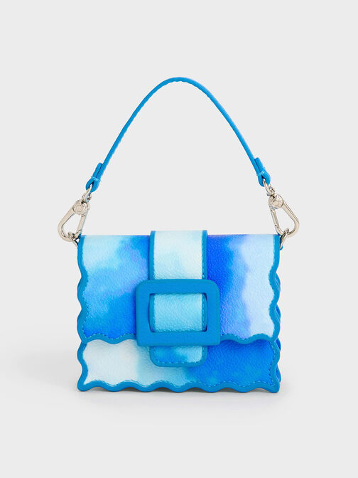 Waverly Cloud-Print Scallop-Trim Mini Bag, Multi, hi-res