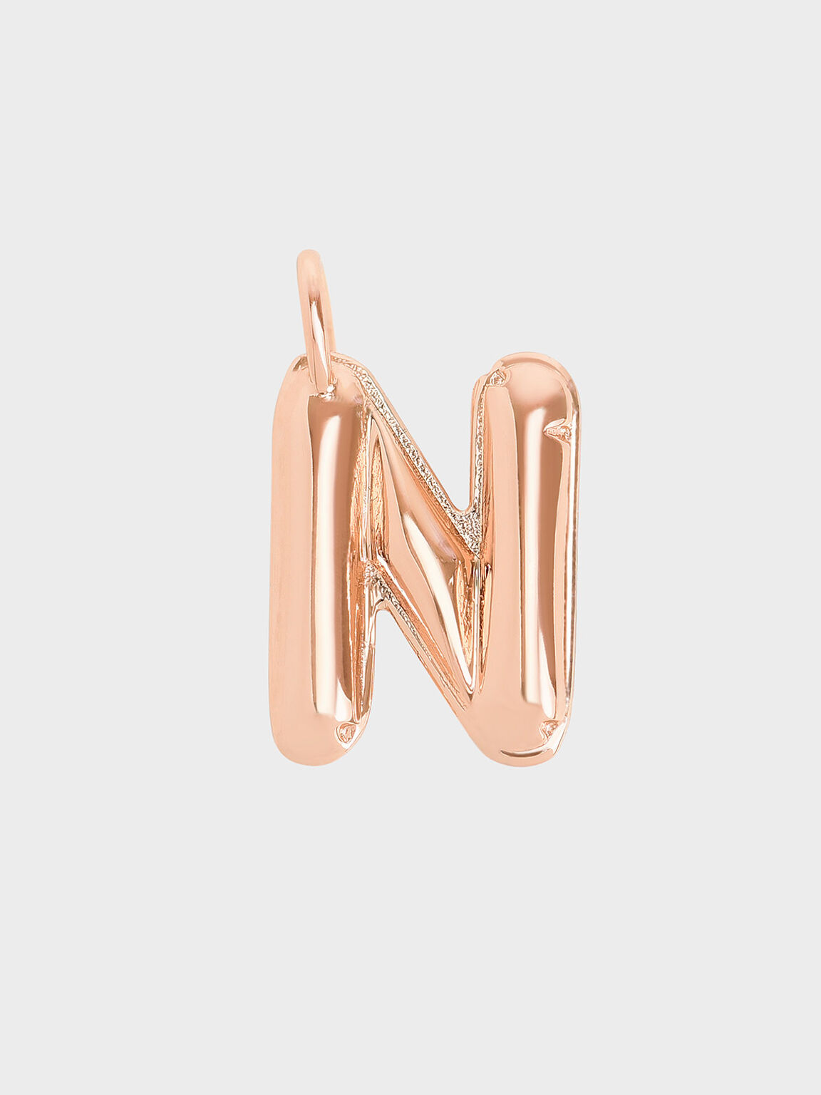 Alphabet 'N' Charm, Rose Gold, hi-res