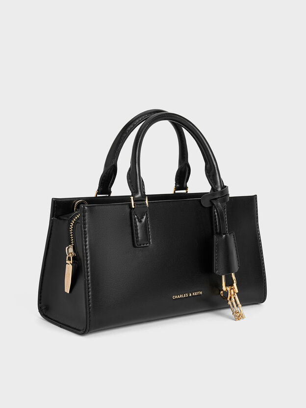 Mini bolso tote Kerry, Negro, hi-res