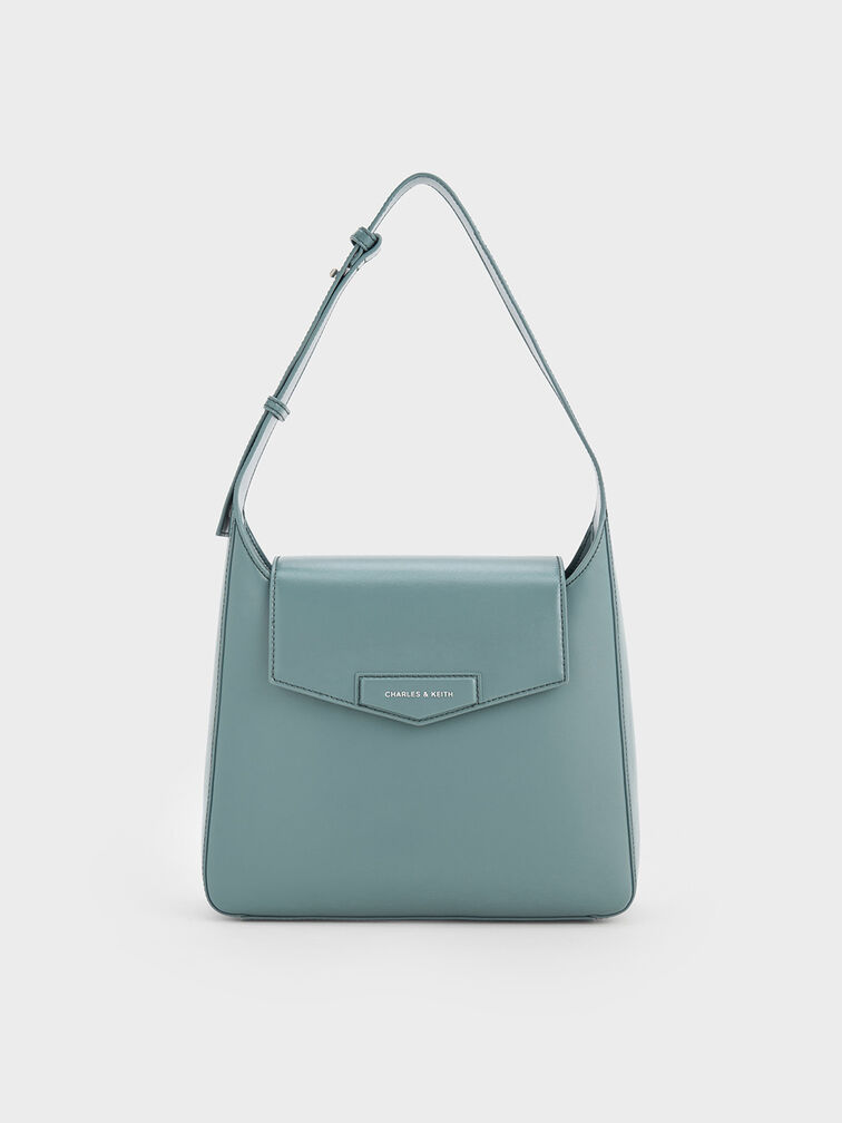 Adelie Envelope Shoulder Bag, Slate Blue, hi-res