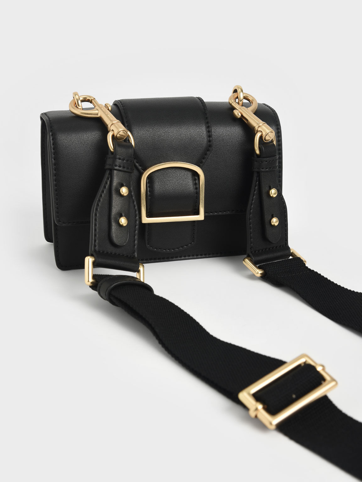 charles and keith nylon strap crossbody bag